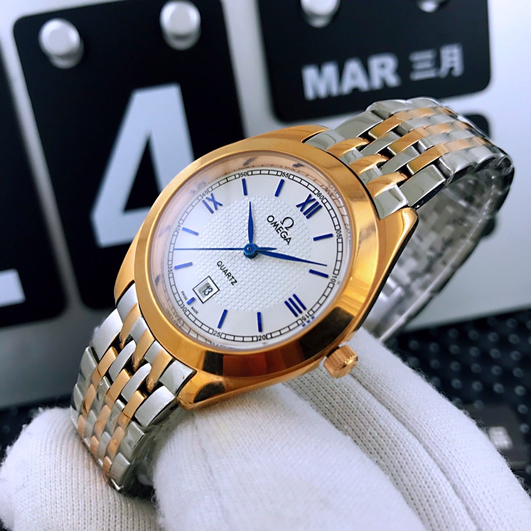 DE VILLE 33MM QUARTZ GOLD STEEL