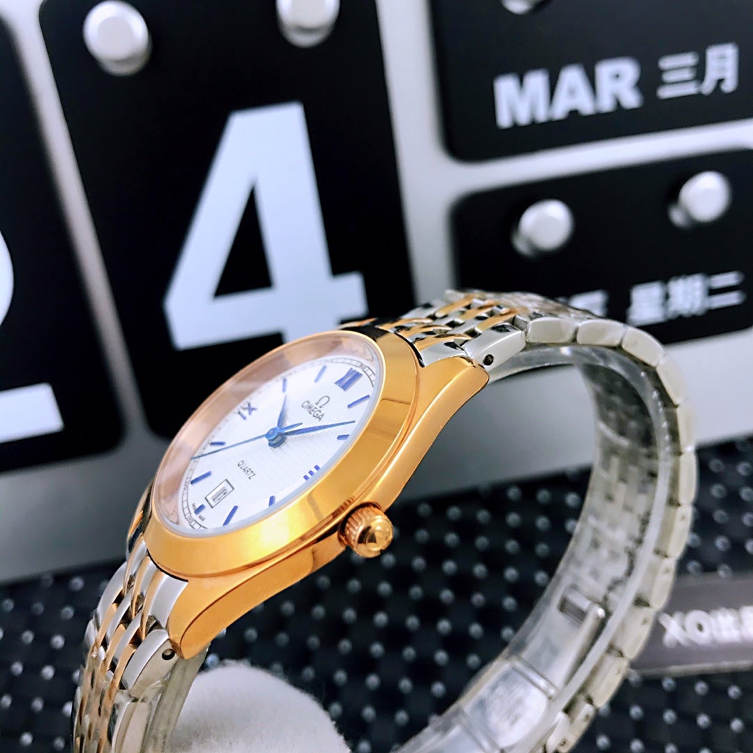 DE VILLE 33MM QUARTZ GOLD STEEL