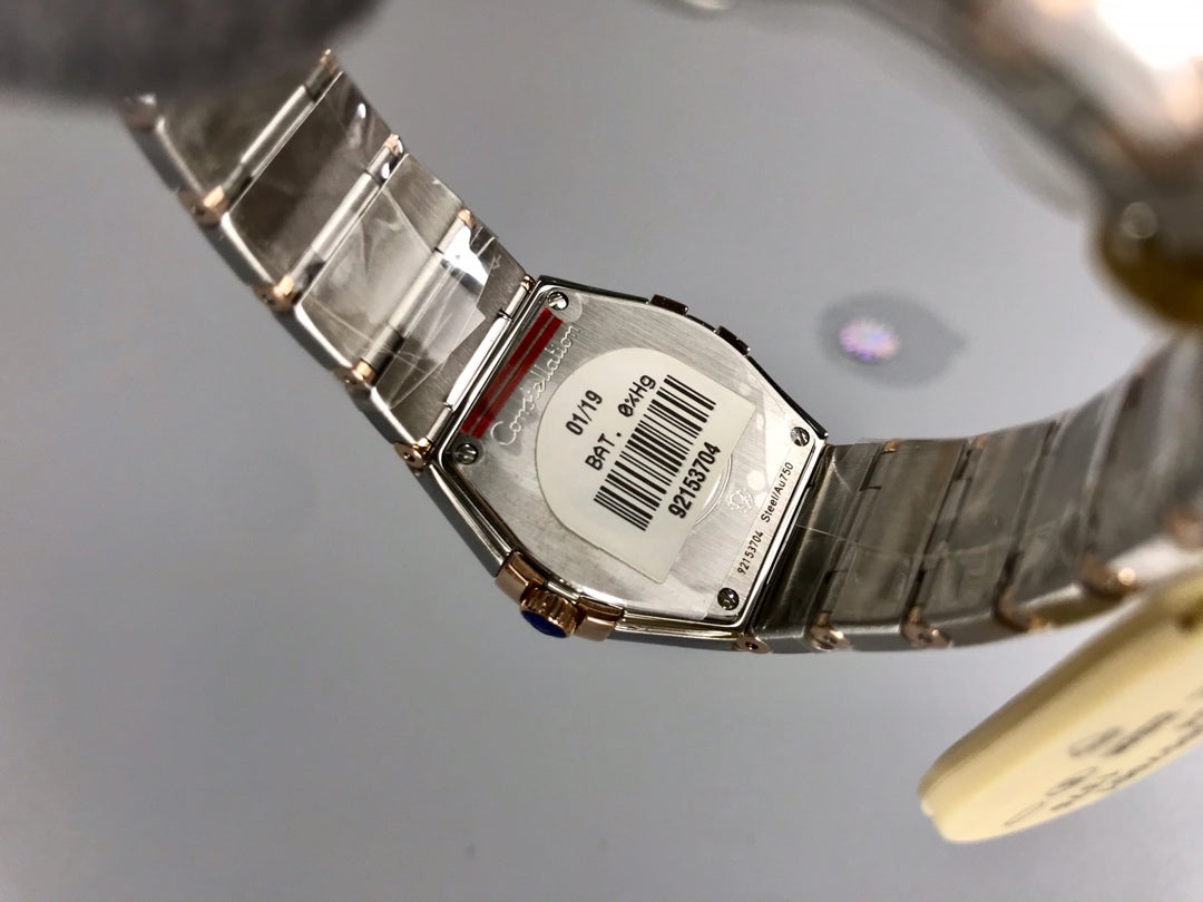Omega Constellation 27mm Silver Pink Gold White Dial