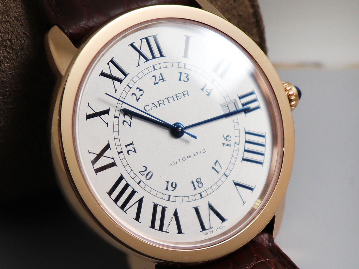 RONDE SOLO DE CARTIE 42MM ROSE GOLD WHITE DIAL