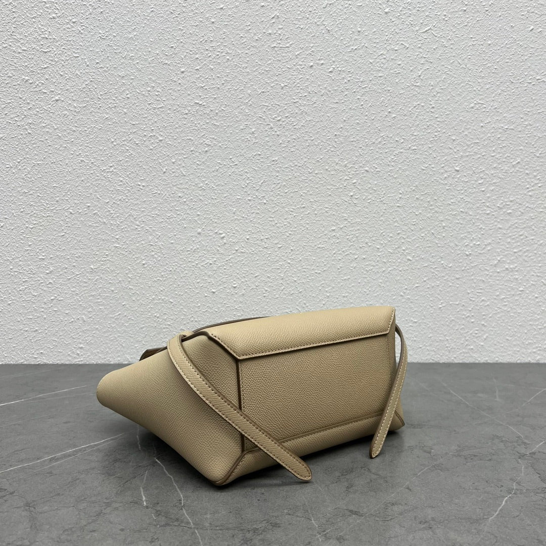 Celine Nano Belt Bag Beige Grain Leather