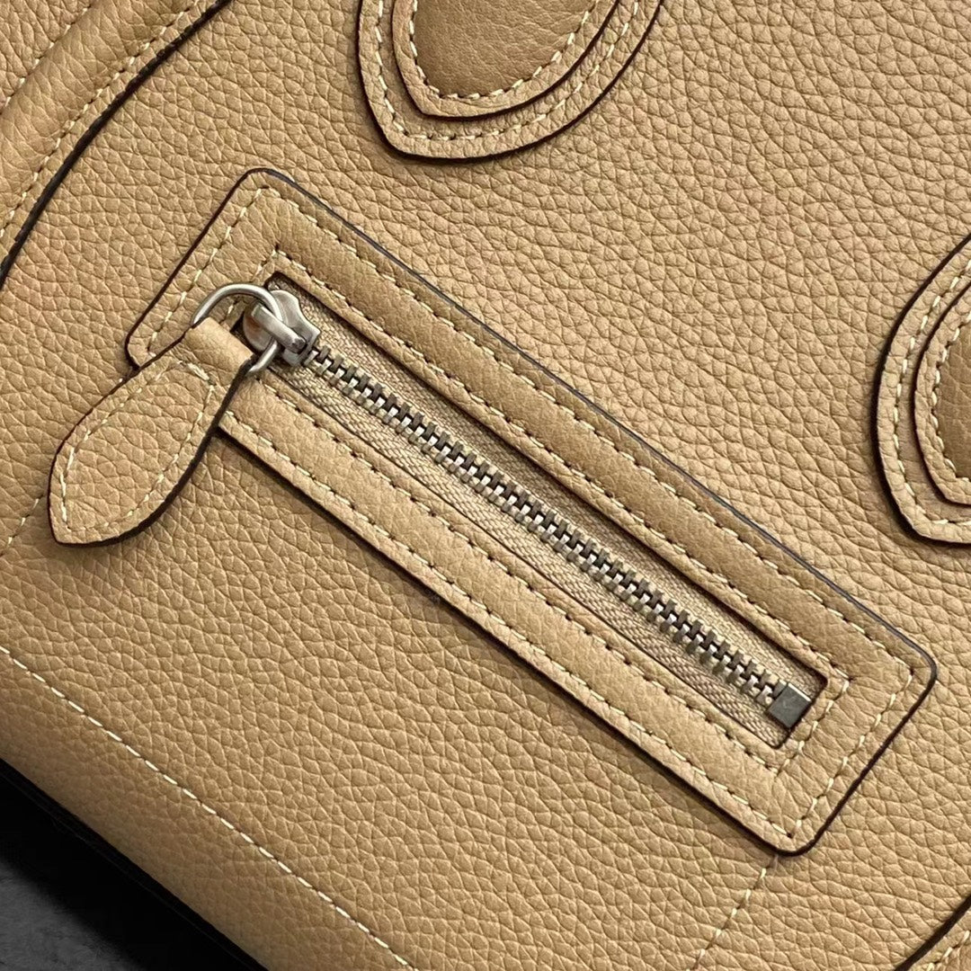 Celine Luggage Nano Bag 20cm Brown Cowhide