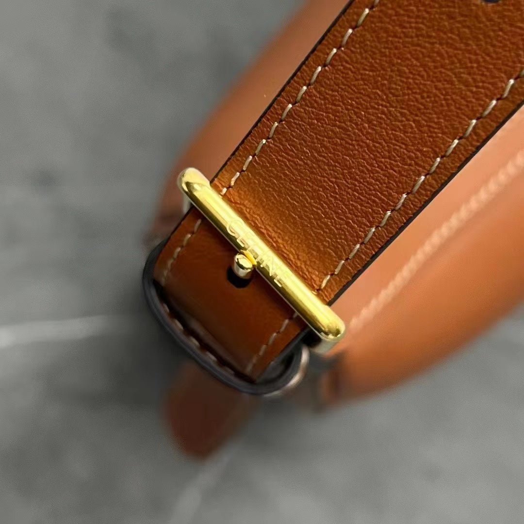 Celine Héloïse Bag Triomphe Brown Smooth Calfskin