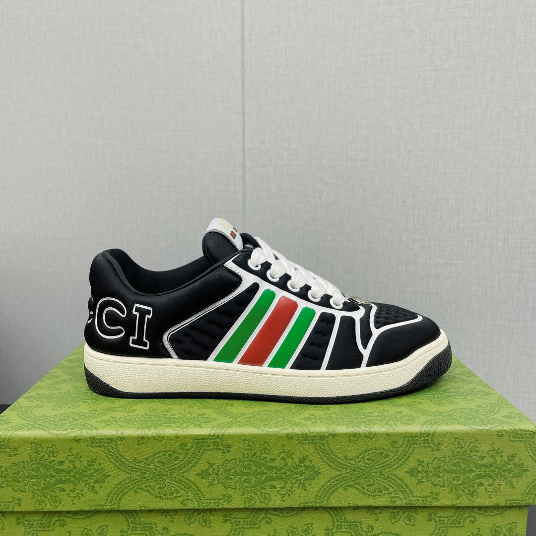 GG Screener With Web Neoprene Low Top Sneakers Black