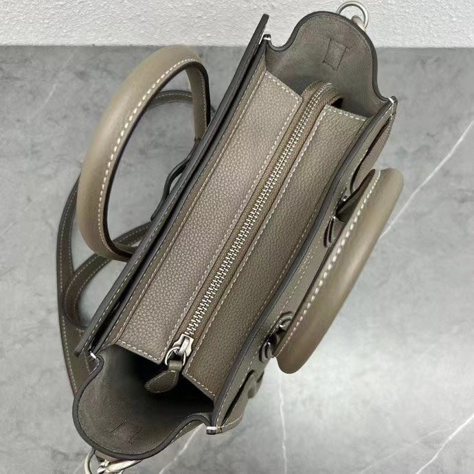Celine Luggage Nano Bag 20cm Taupe Cowhide