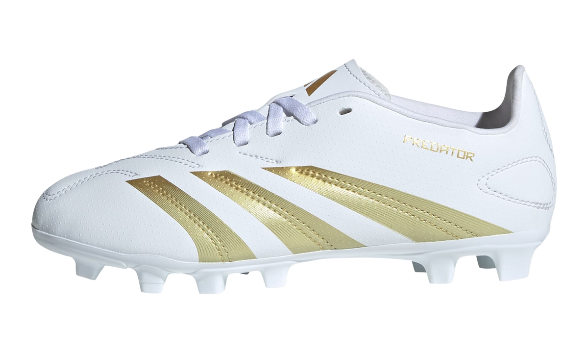 Predator Club Flexible Ground Boots GS "Cloud White / Gold Metallic / Cloud White" IF6426