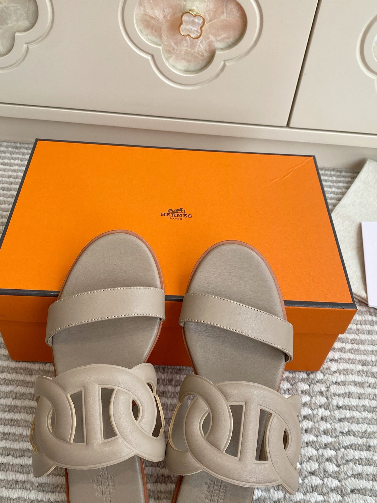 HM Lagune Sandal Light Taupe Leather 776550