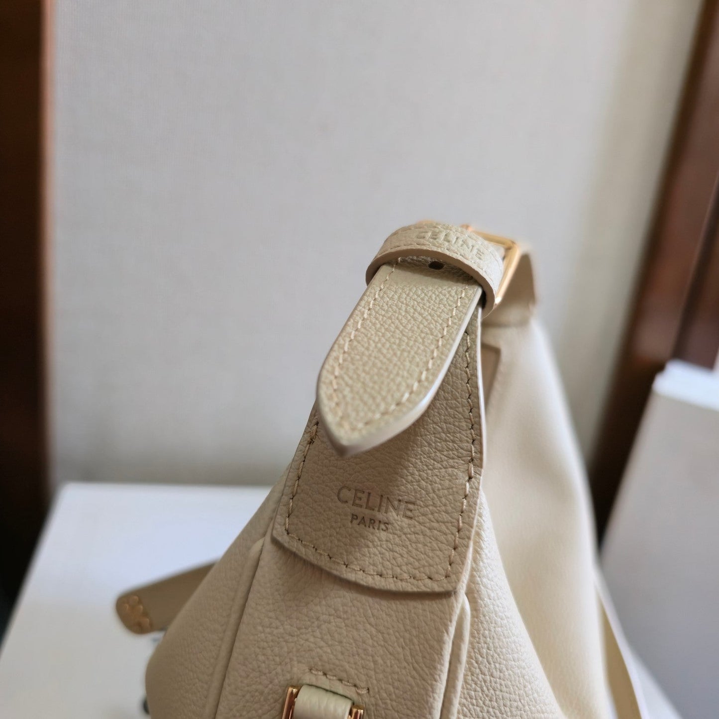 Celine Teen Lulu Bag Light Beige Grained Calfskin