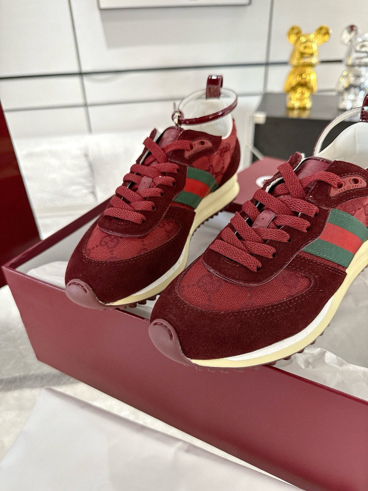 GC 2025 Re-Motion Sneaker Red Suede Cowhide 292414