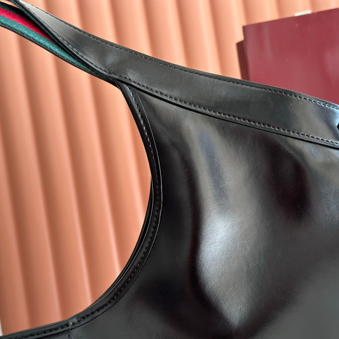 Gucci 2026 Giglio Large Tote Bag 60cm Black Leather 277087