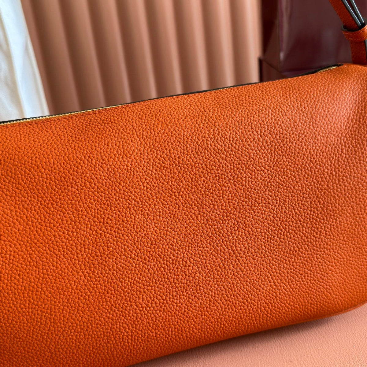 Gucci 2026 Half Horsebit Bag 31.5cm Orange Cowhide 277263