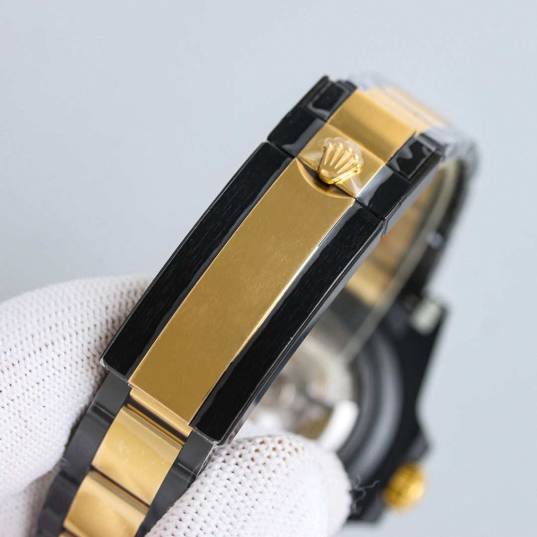 Rolex Submariner 40mm Carbon Black Green Gold