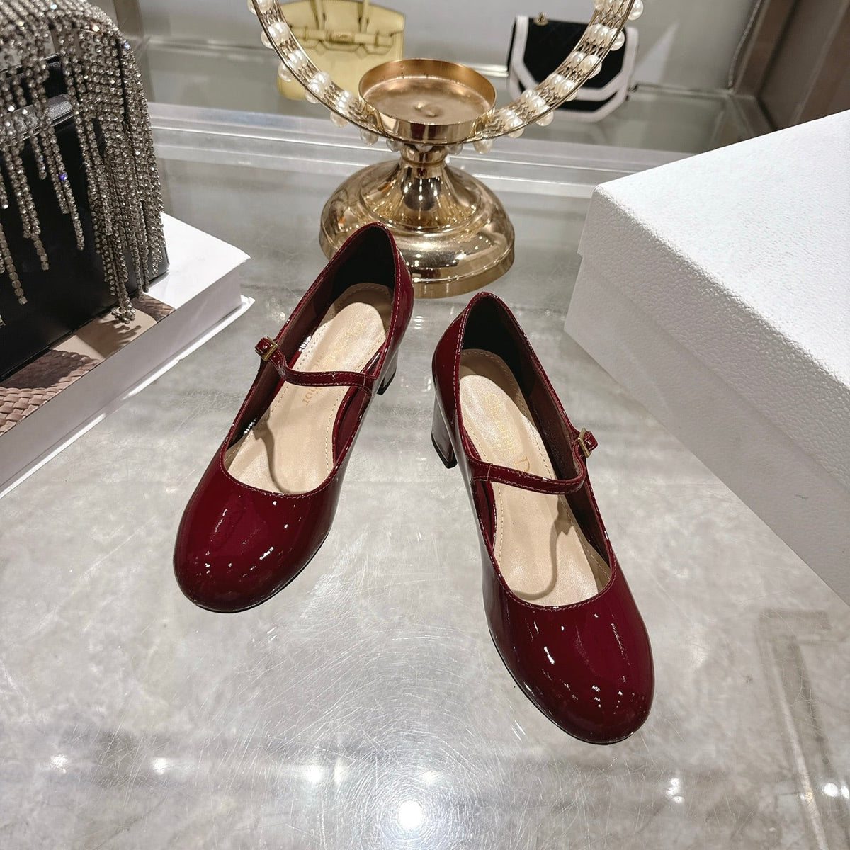 CD 26 Lolita High-Heeled 40 Red Patent Leather 592217