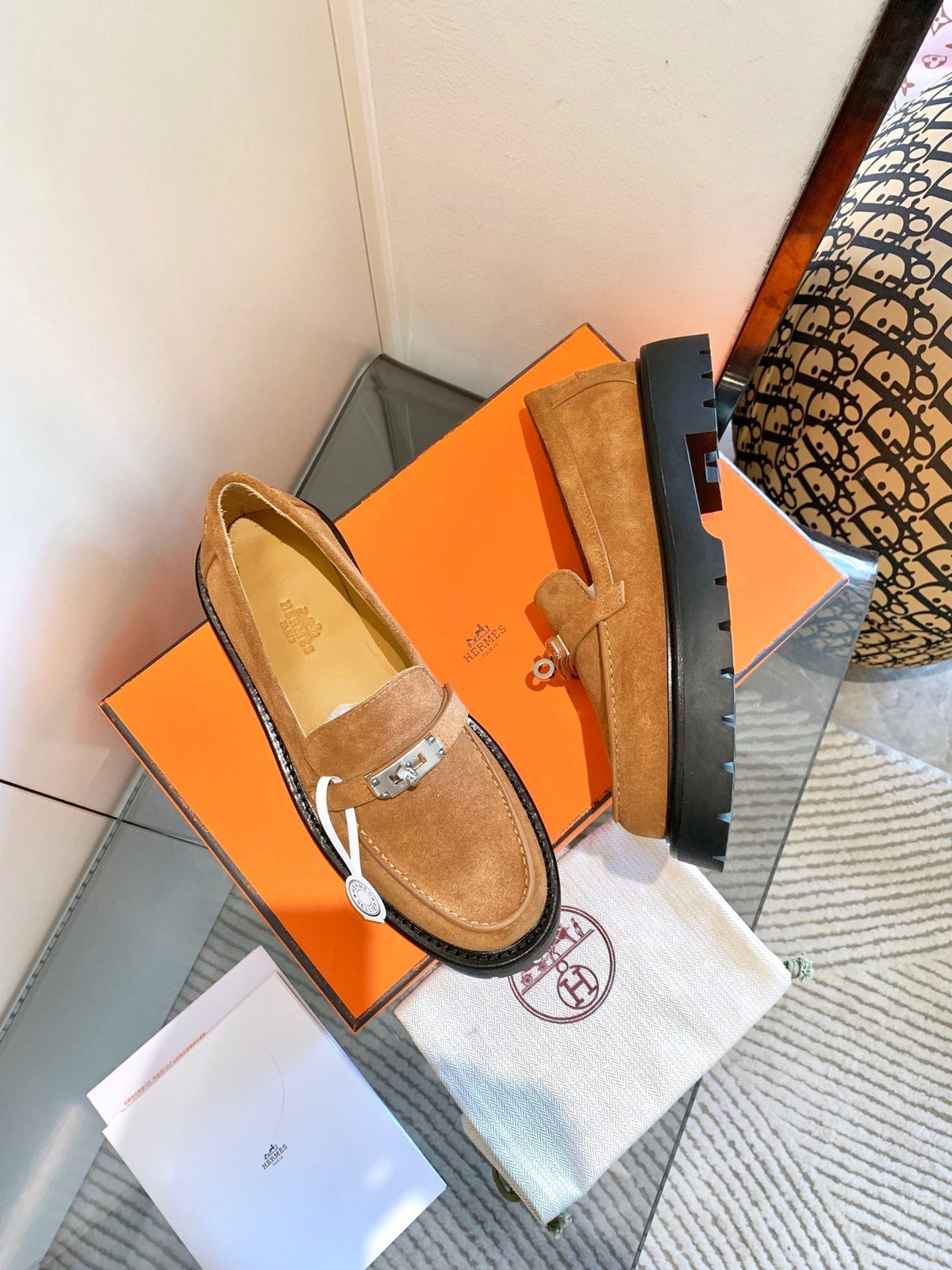 HM Icone Loafer Caramel Suede 963168