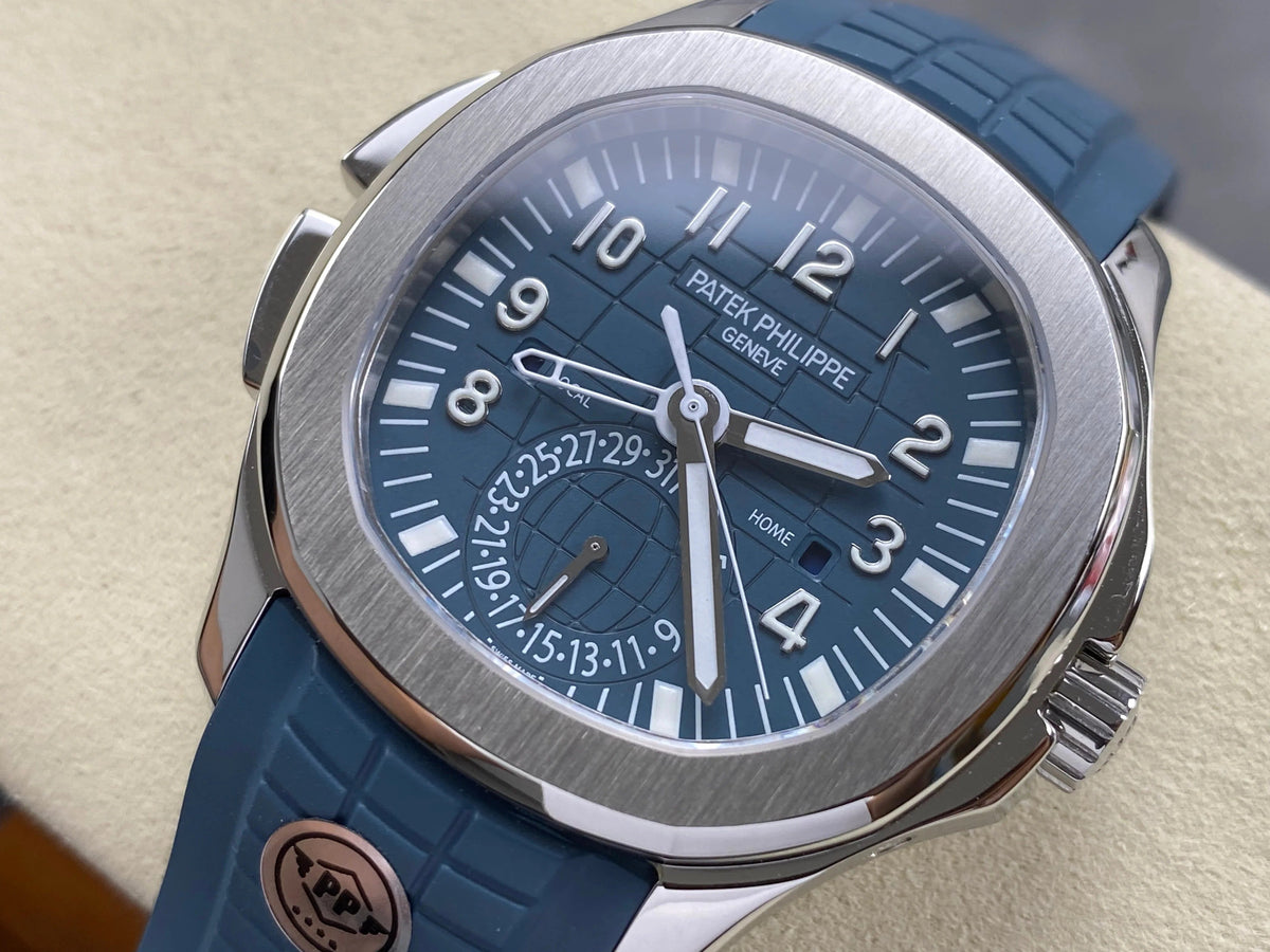 Patek Philippe Aquanaut Travel Time 40mm Blue Dial Steel Case