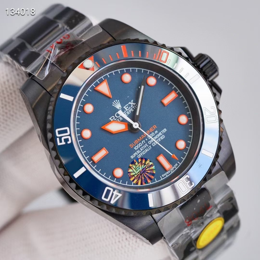 SUBMARINER DATE CUSTOM BLUE RED BEZEL