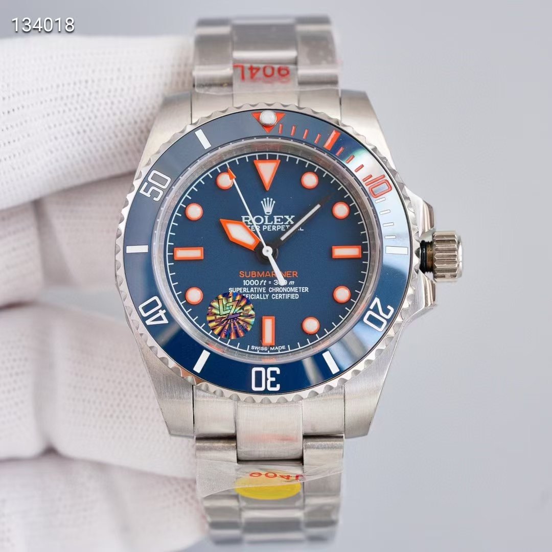 SUBMARINER DATE CUSTOM BLUE RED BEZEL