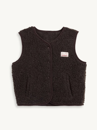 Merino Vest - Chocolate Brown