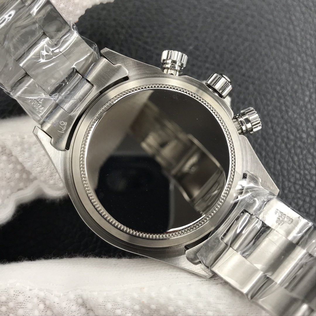 DAYTONA 38MM VINTAGE BLACK BEZEL SILVER DIAL