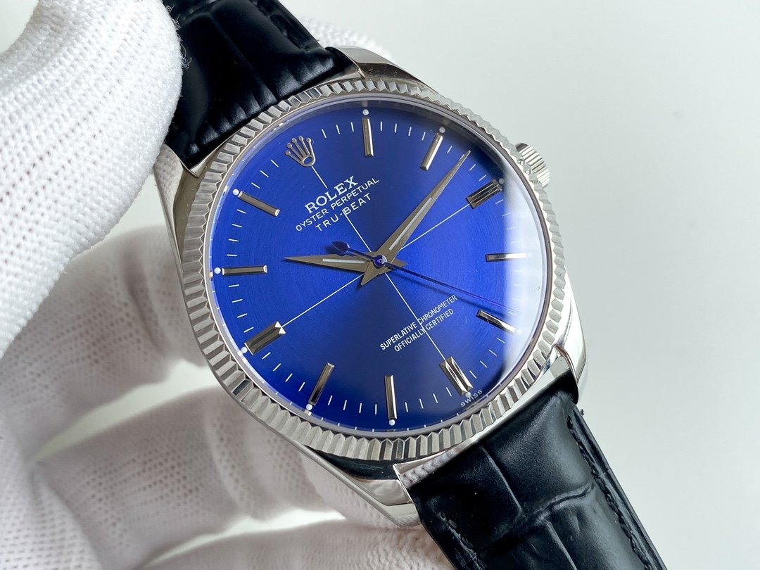 OYSTER PERPETUAL 41 STEEL CASE LEATHER