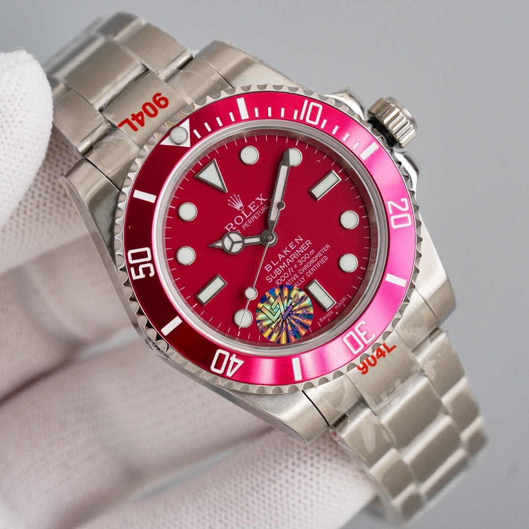 SUBMARINER 40 CUSTOM DARK PINK BEZEL