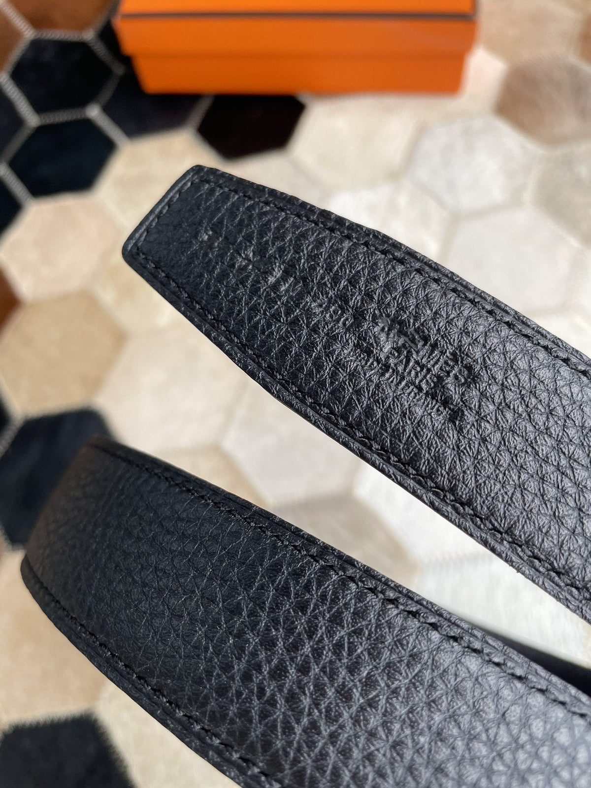 H CONTANCE BELT 38MM ALL BLACK