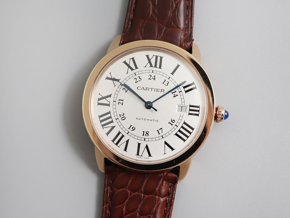 RONDE SOLO DE CARTIE 42MM ROSE GOLD WHITE DIAL