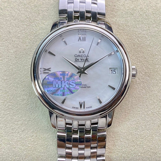 Omega De Ville 32.7mm Silver White Dial