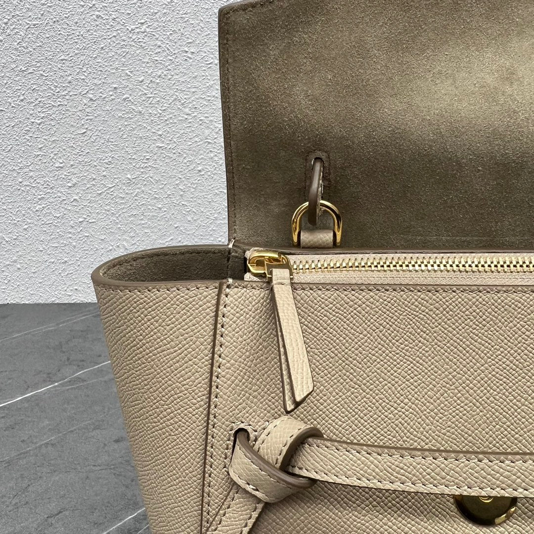 Celine  Nano Belt Bag Beige Grain Leather