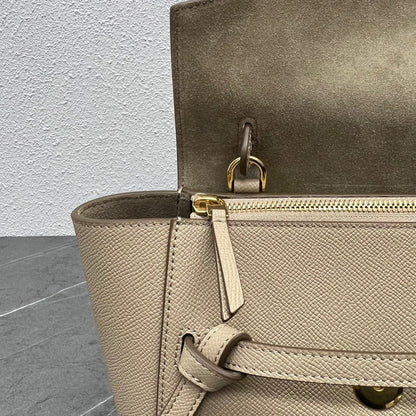 Celine  Nano Belt Bag Beige Grain Leather