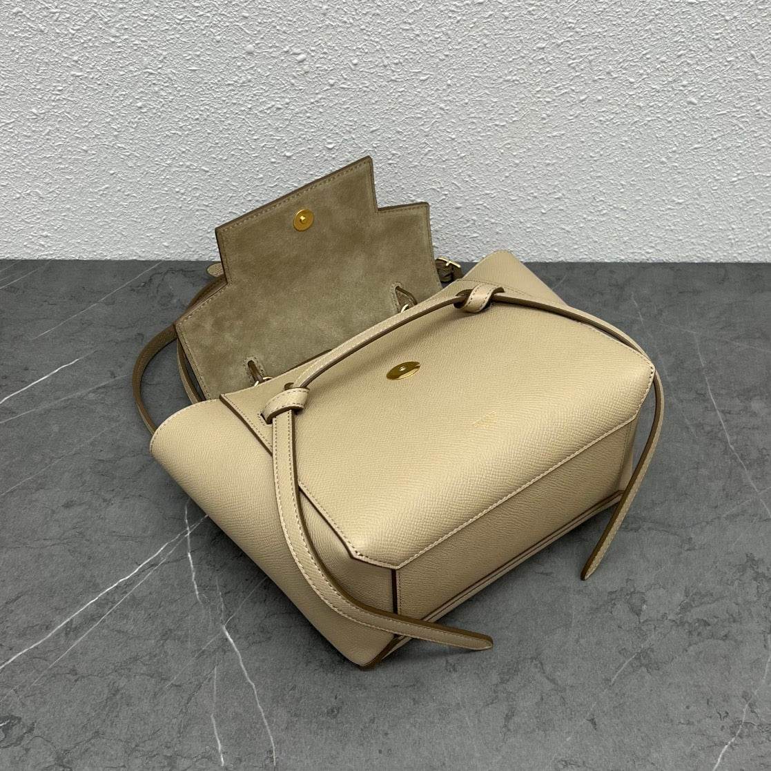 Celine  Nano Belt Bag Beige Grain Leather