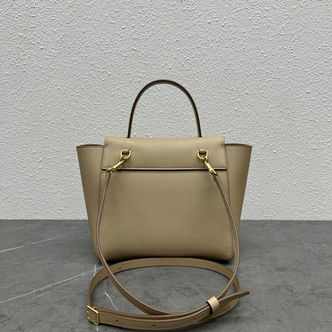 Celine  Nano Belt Bag Beige Grain Leather