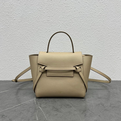 Celine  Nano Belt Bag Beige Grain Leather