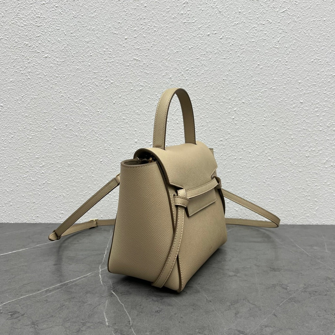 Celine  Nano Belt Bag Beige Grain Leather