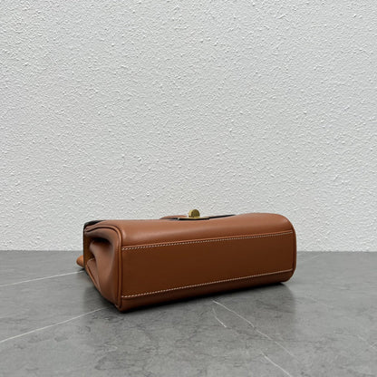 Celine Teen Soft 16 Shoulder Bag Tan Smooth Calfskin