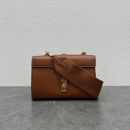 Celine Teen Soft 16 Shoulder Bag Tan Smooth Calfskin