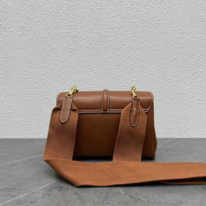 Celine Teen Soft 16 Shoulder Bag Tan Smooth Calfskin