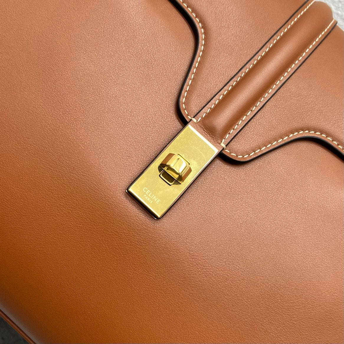 Celine Soft 16 Bag Tan Smooth Calfskin