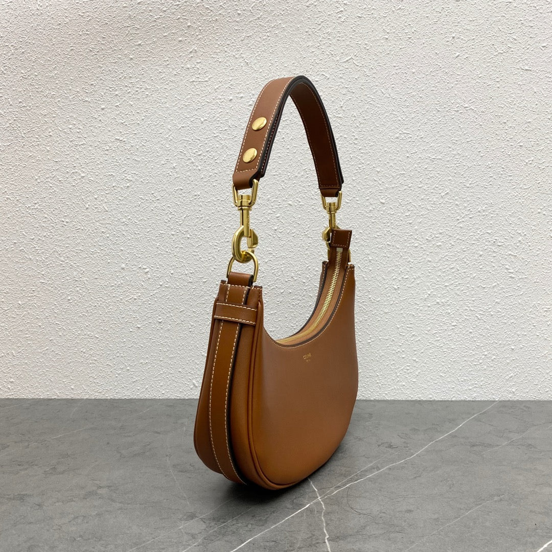 Celine Medium Strap Ava Bag Brown Calfskin 281810