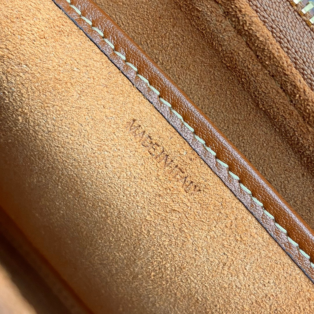 Celine Medium Strap Ava Bag Brown Calfskin 281810