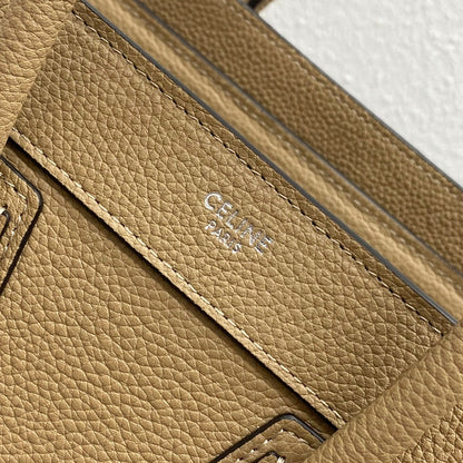Celine Luggage Nano Bag 20cm Brown Cowhide
