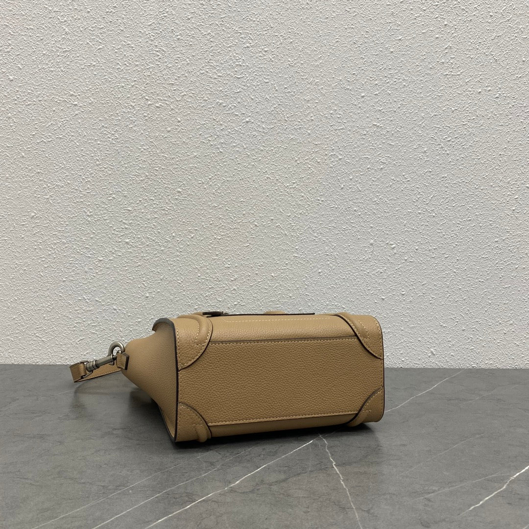 Celine Luggage Nano Bag 20cm Brown Cowhide