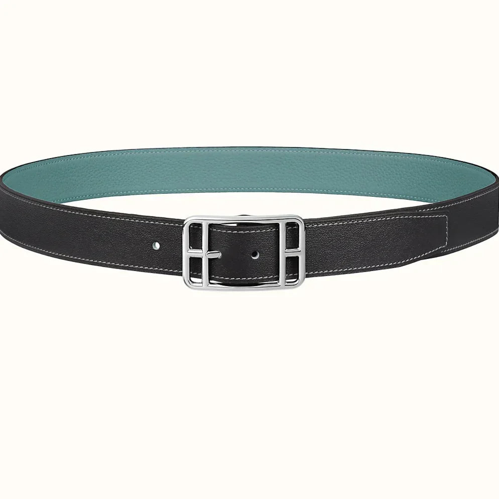 HM Cape Cod 32mm Reversible Belt Green Black Leather 187796
