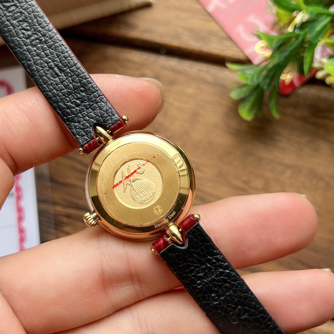 Omega De Ville 27.4mm Gold Mop Pearl Dial