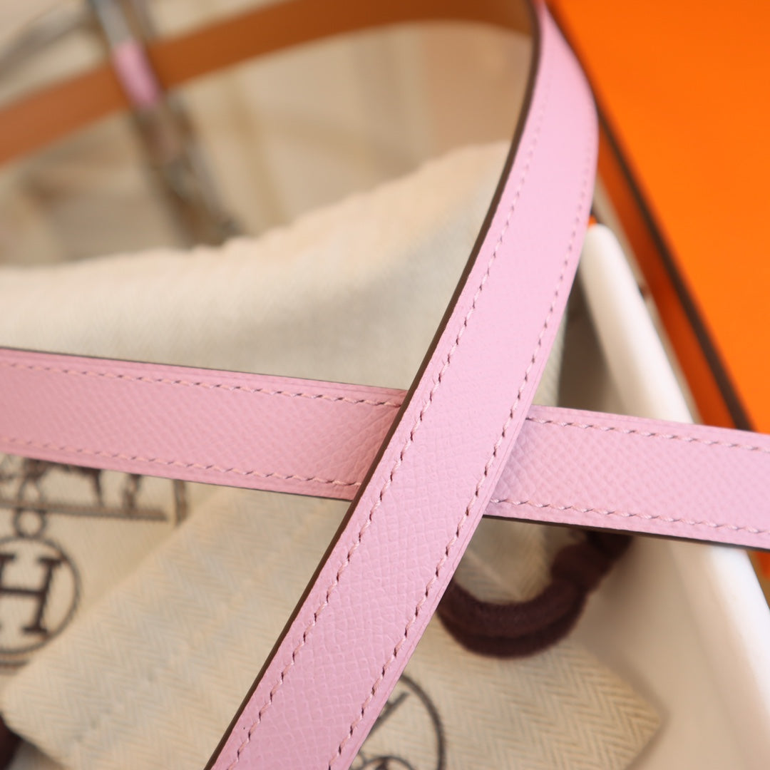 hm kelly belt 18mm pink epsom leather