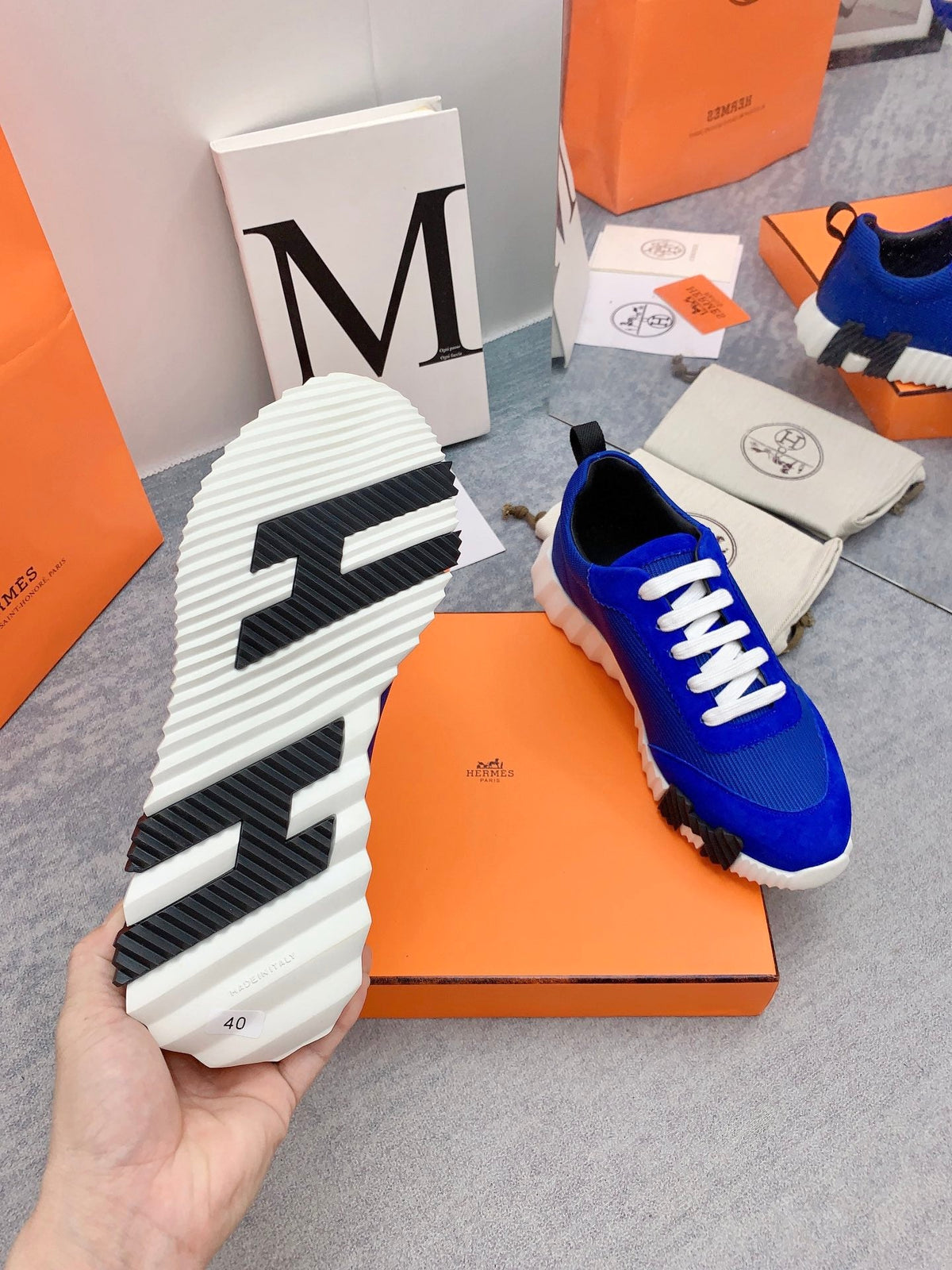 HM Bouncing Sneaker In Blue Mesh Fabric 106457