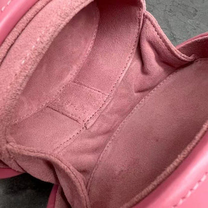 Celine Oval Minaudière Cuir Triomphe Pink Calfskin