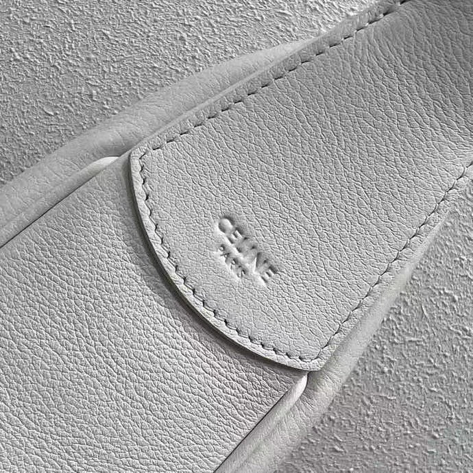 Celine Héloïse Bag Triomphe White Smooth Calfskin