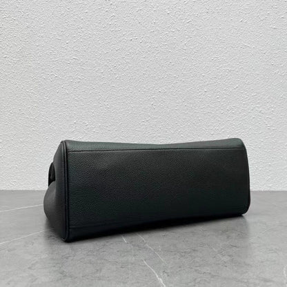 Celine Soft 16 Bag Black Grained Calfskin