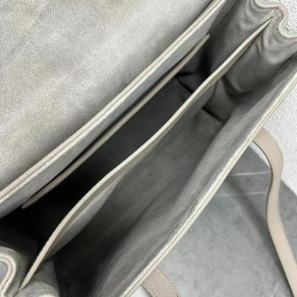 Celine Soft 16 Bag Taupe Grained Calfskin